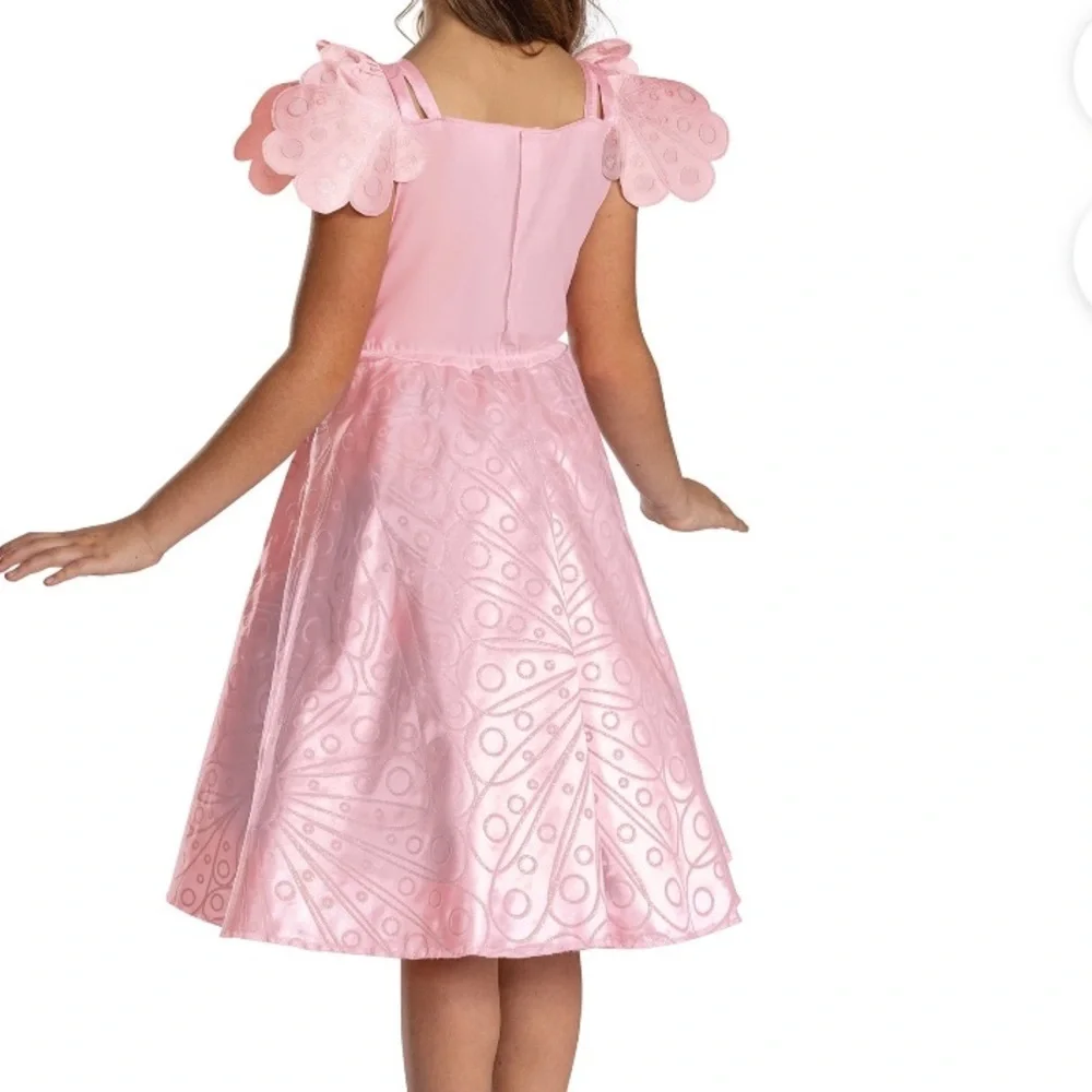 NWT! Wicked Glinda Dancing Through Life Classic Costume Dress S 6 Pink Sparkle